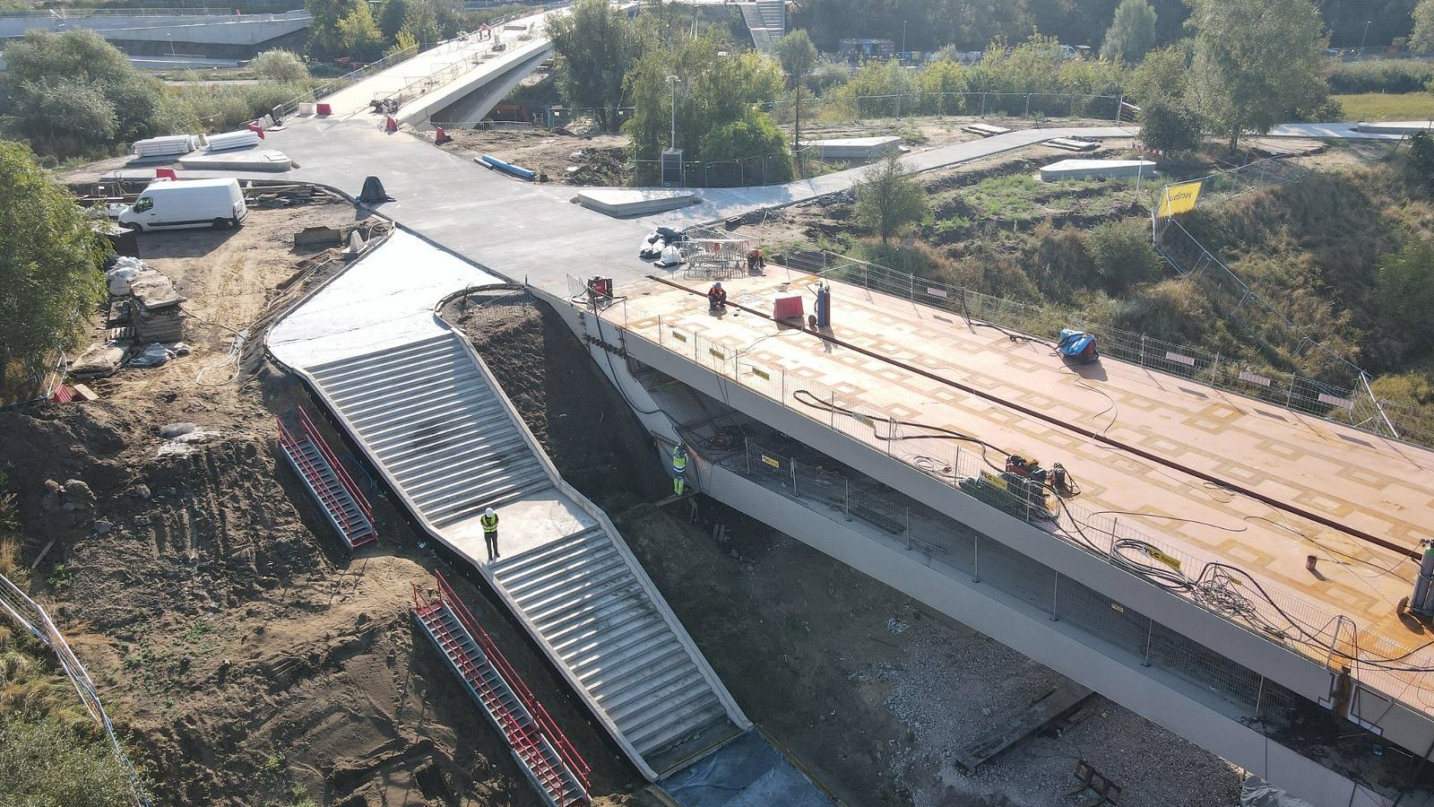 Galeria zdjęć prac przy budowie mostów Berdychowskich