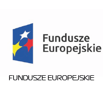 Logo Funduszy Europejskich, czyli niebieski prostokąt z żółtą, czerwoną i białą gwiazdką.