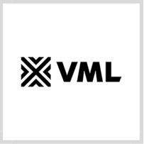 Na białym tle czarne litery VML