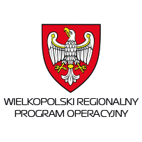 Herb województwa wielkopolskiego z podpisem "Wielkopolski Regionalny Program Operacyjny".