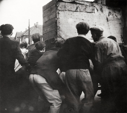 Une barricade dans la rue