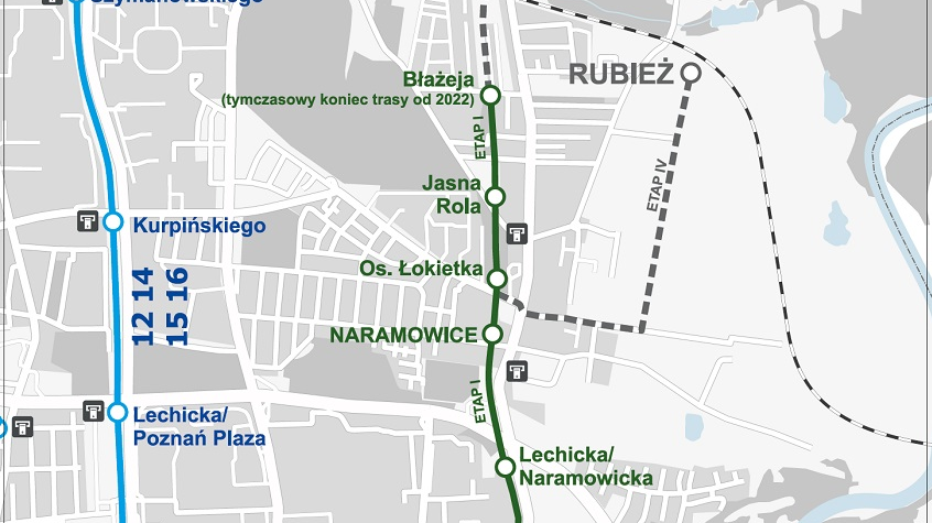 Ustalono nazwy nowych przystanków na nowej trasie do Naramowic -  Aktualności | Info 