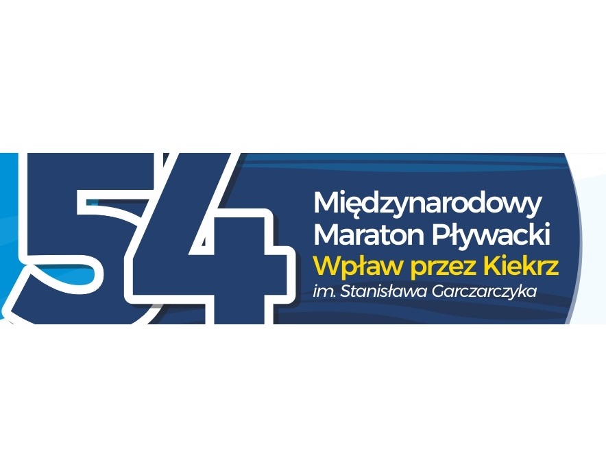 Logo 54. Międzynarodoweogo Maratonu Pływackiego Wpław przez Kiekrz