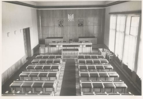 Nowy Ratusz Sala Miejskiej Rady Narodowej (1949) Miejska Pracownia Fotograficzna