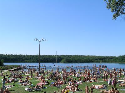 plaża nad Jeziorem Strzeszyńskim