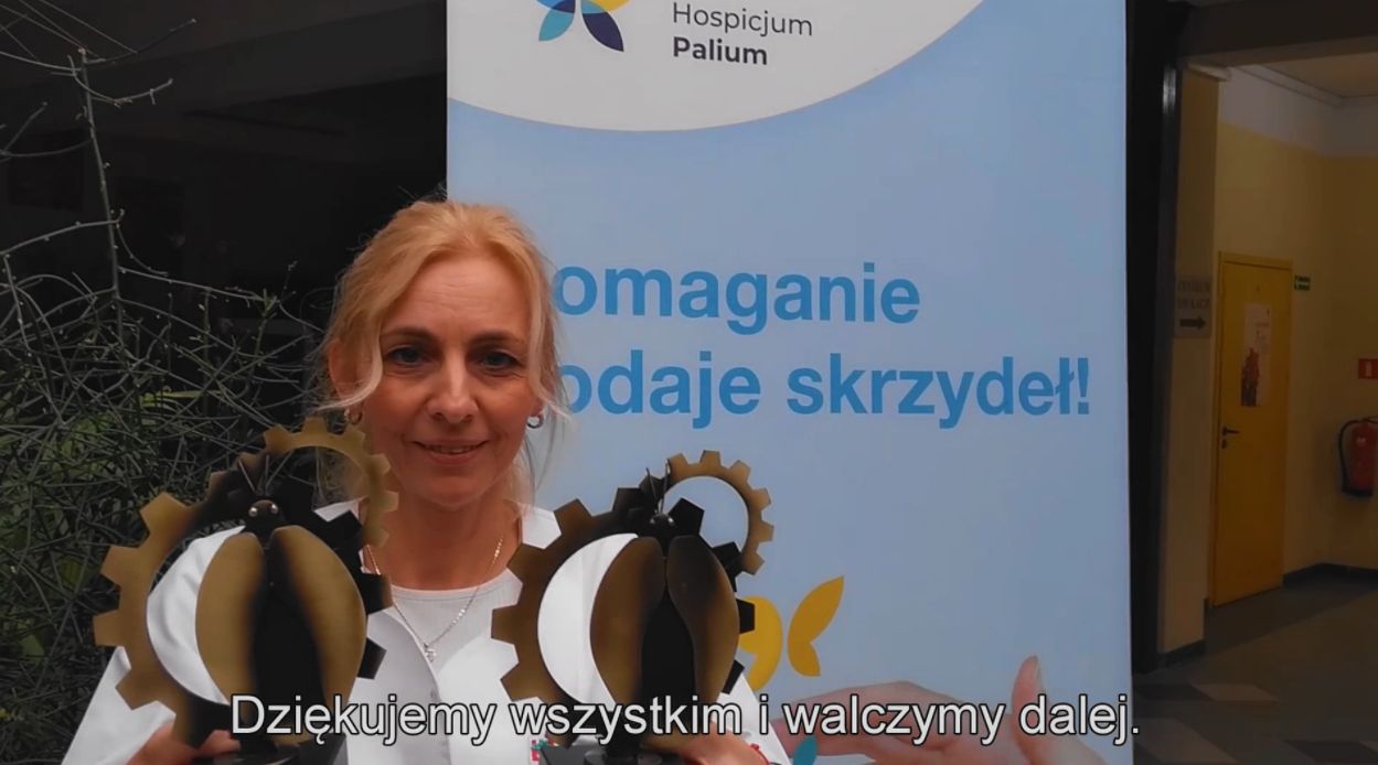 Polskie Towarzystwo Opieki Paliatywnej Oddział w Poznaniu za projekt "Senior maluszka tuli zostało Inicjatorem Roku oraz Inicjatorem Nowatorskim.