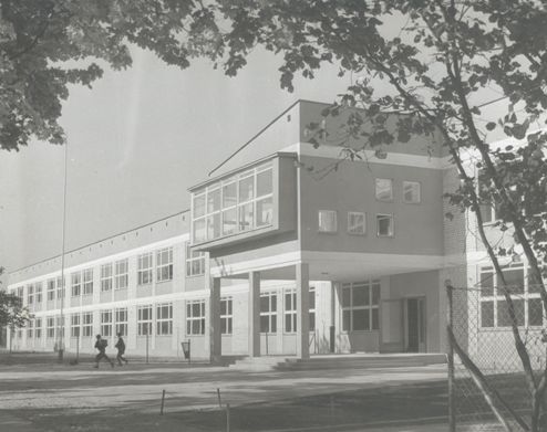Szkoła Tysiąclecia ul. Chociszewskiego (przed 1970) J. Korpal