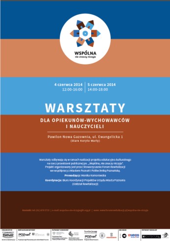 Warsztaty dla opiekunów - wychowawców i nauczycieli