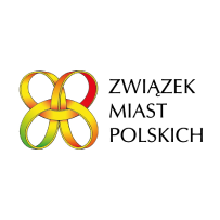 Obraz wielokolorowy przedstawiający logo instytucji oraz czarny tekst na białym tle