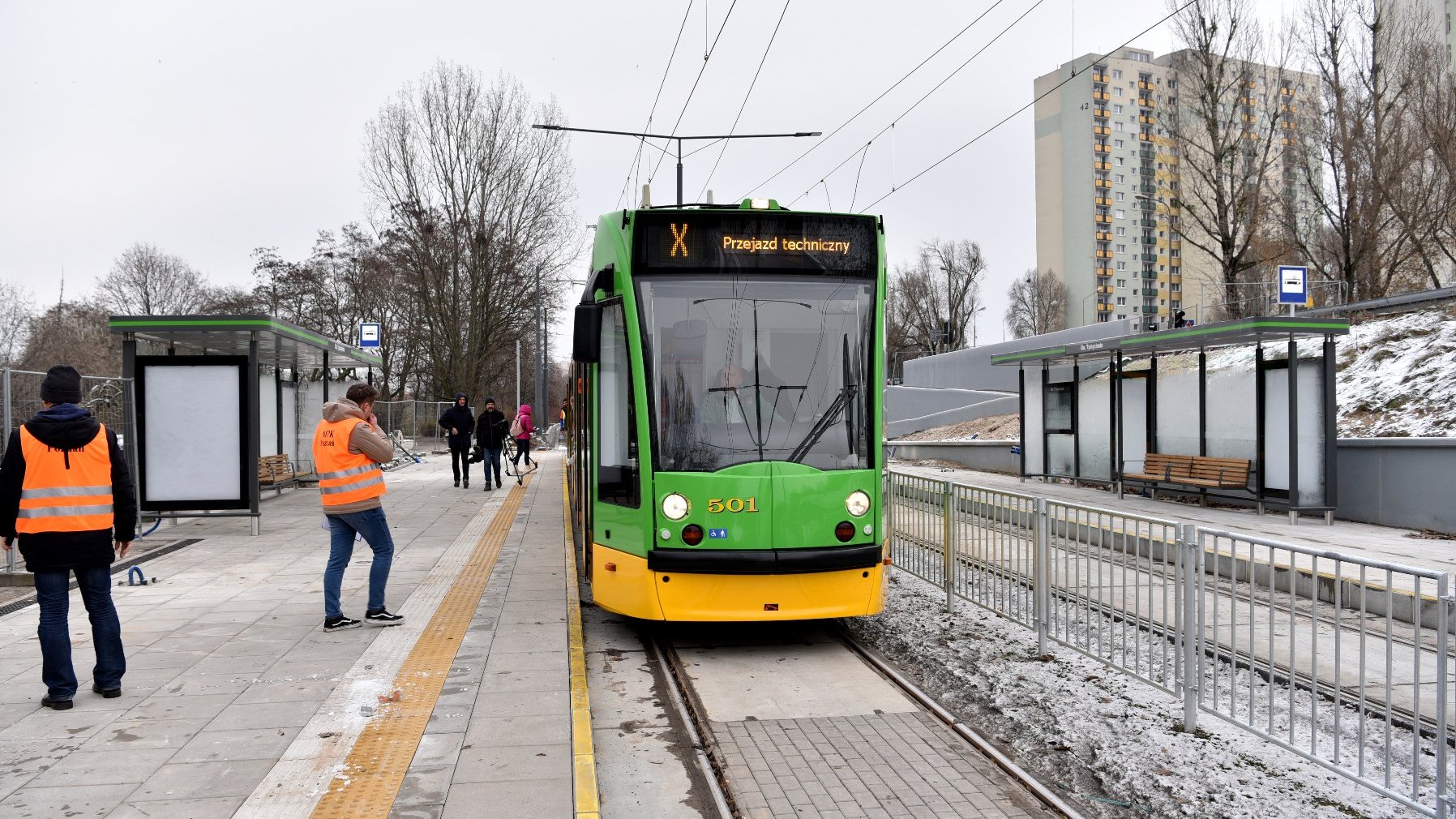 Galeria zdjęć z testowych przejazdów tramwajów na trasie kórnickiej