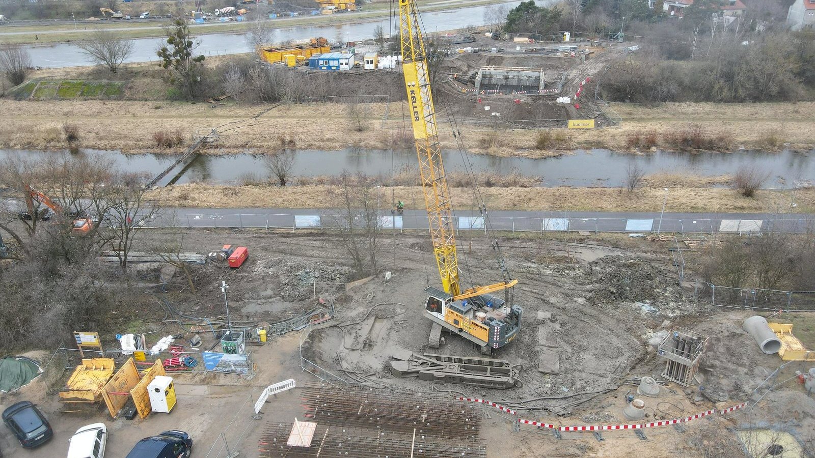 Galeria zdjęć z budowy mostów Berdychowskich