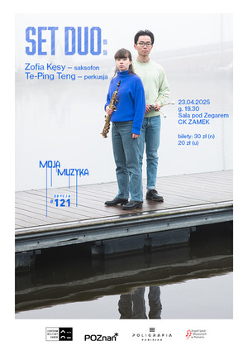 Baner promujący wydarzenie. Nazwa wydarzenia, data i zdjęcie Artystów.