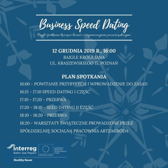 speed dating harmonogram spotkania