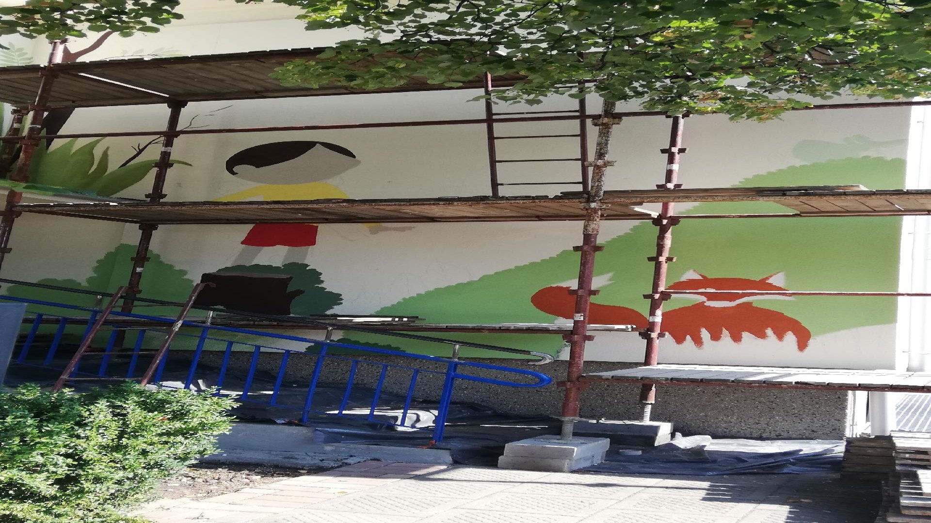 Mural na przedszkolu