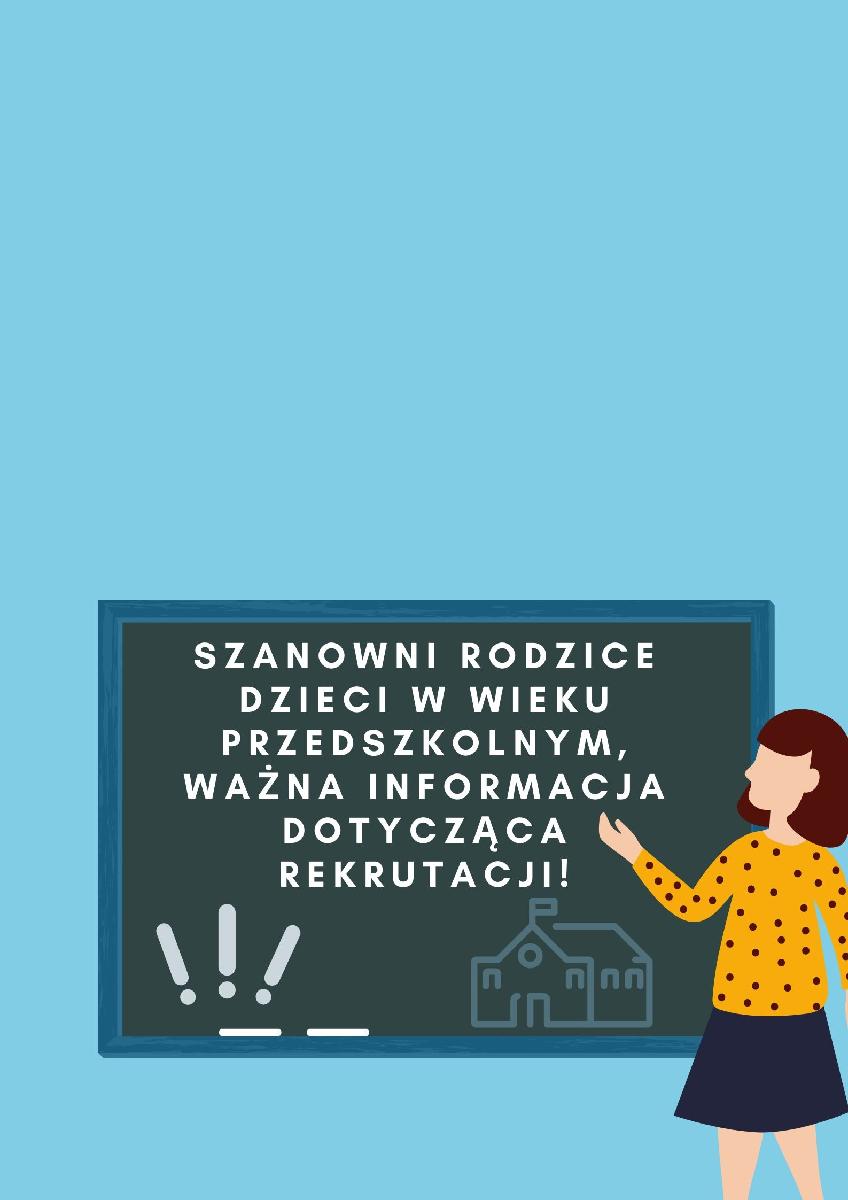 Informacja dla rodziców - rekrutacja - grafika artykułu