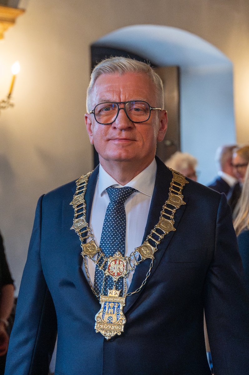 Zdjęcie przedstawia prezydenta Poznania.