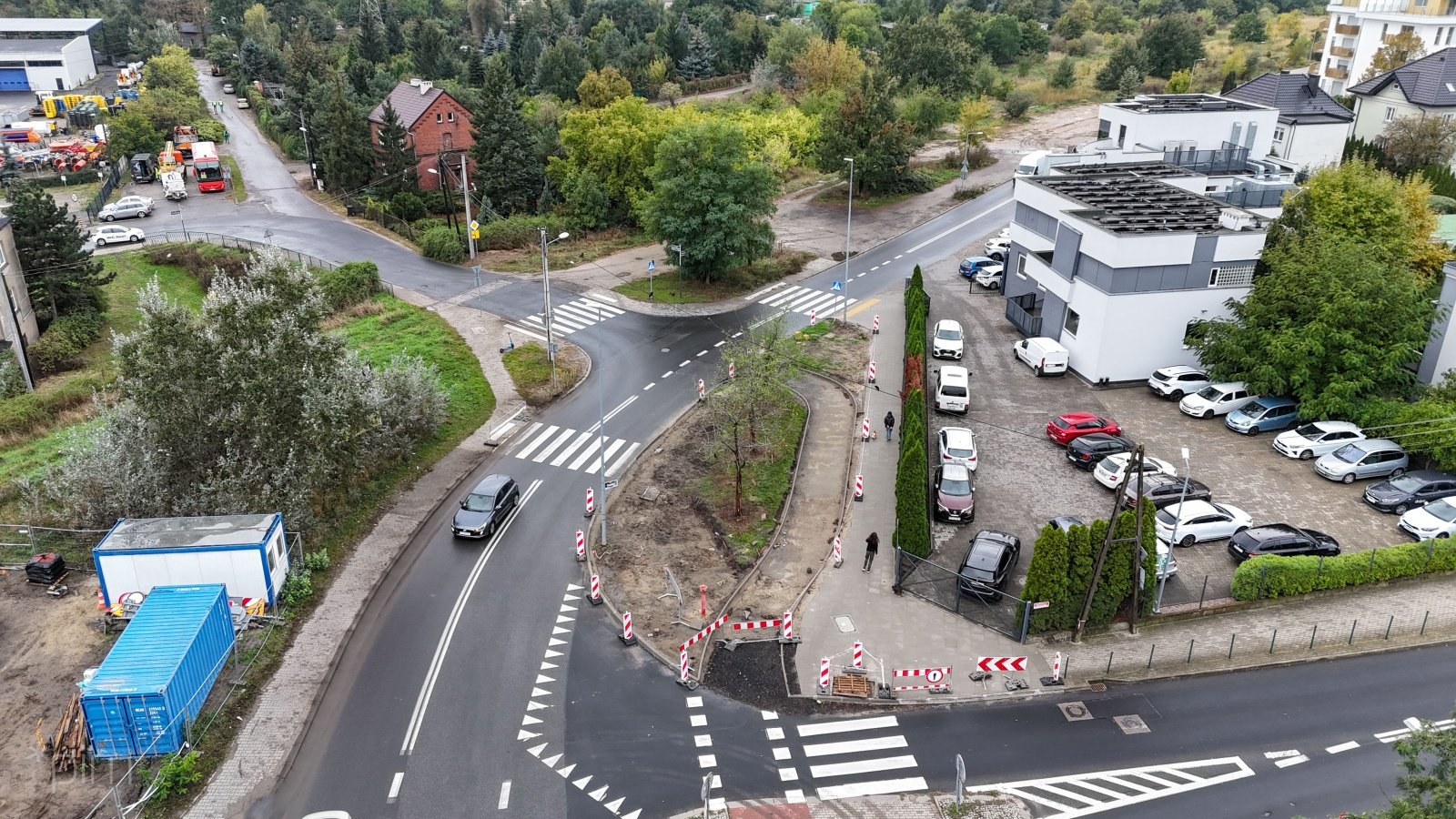 Galeria zdjęć z budowy drogi rowerowej wzdłuż ul. Dmowskiego