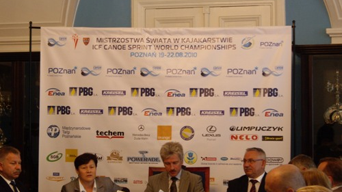 Konferencja Prasowa Prezydenta Miasta Poznania- MŚ w Kajakarstwie