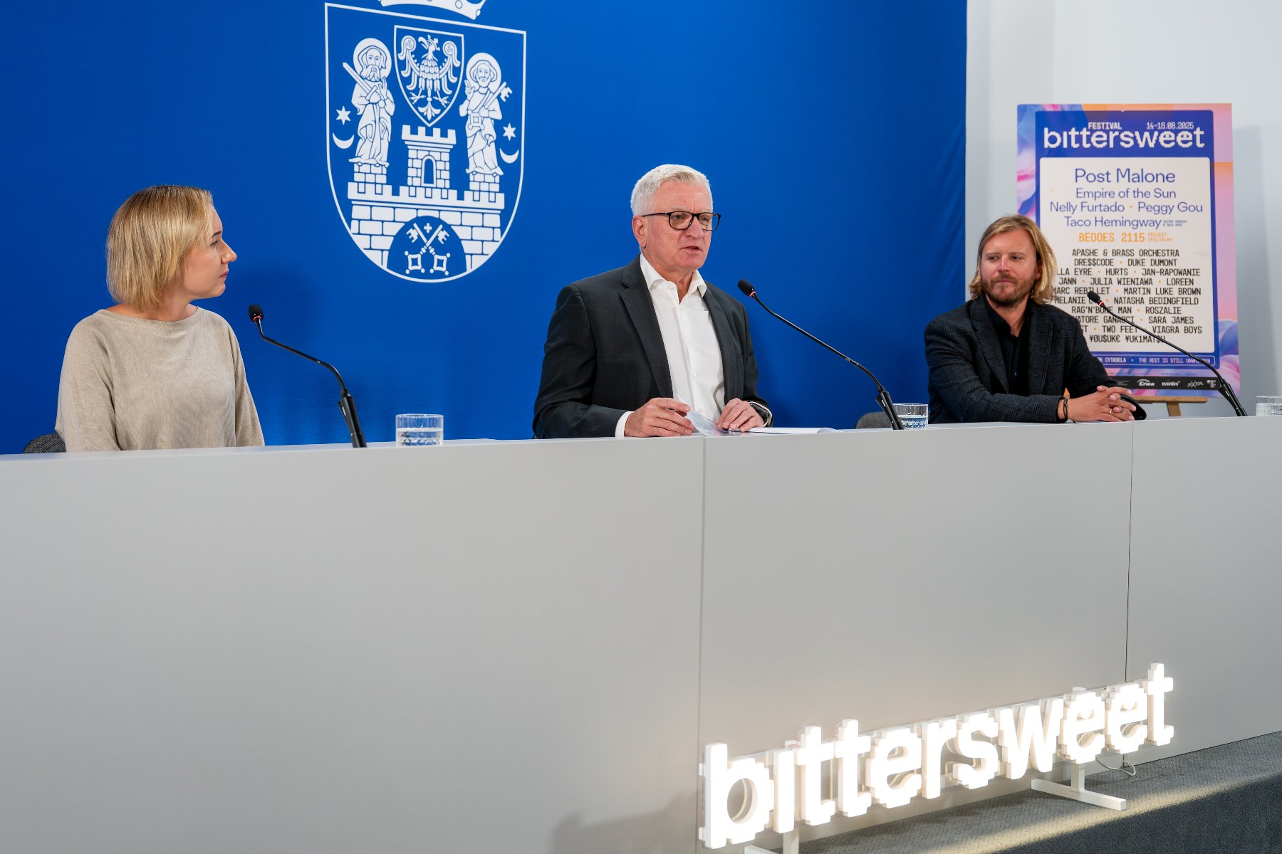 Od 14 do 16 sierpnia park Cytadela zamieni się w najbardziej emocjonalne miejsce tego lata. BitterSweet Festival zapowiada się na prawdziwe święto muzyki - zagra ponad 60 artystów z całego świata Prezydent Poznania Jacek Jaśkowiak oraz przedstawiciele organizatora festiwalu