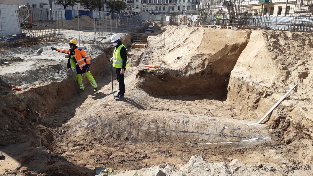 Schron przeciwlotniczy na Rynku Łazarskim (foto: Skanska s.a.) - grafika artykułu