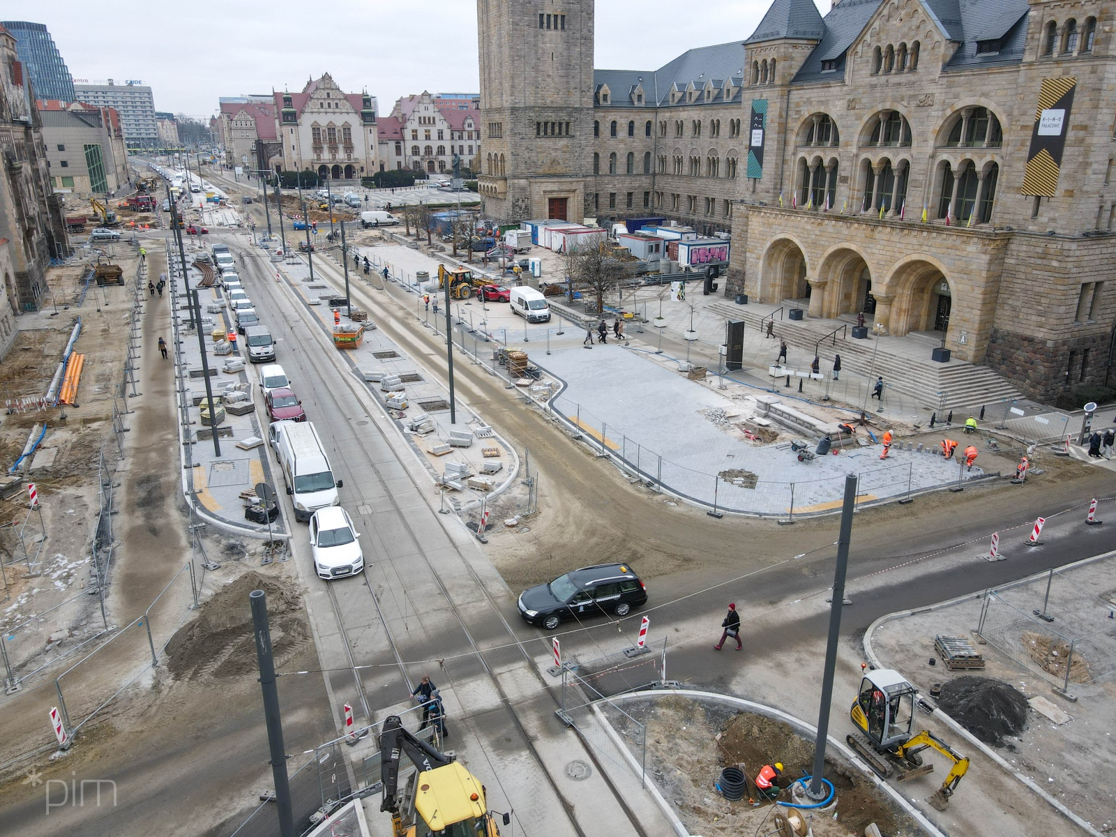 Na Św. Marcinie jest już gotowa większość nowego torowiska (foto: PIM) - grafika artykułu