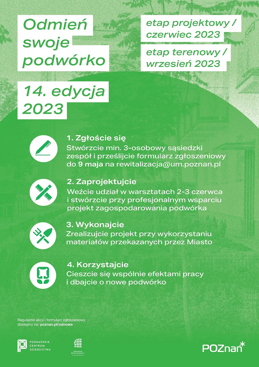 Odmień swoje podwórko 2023 - plakat