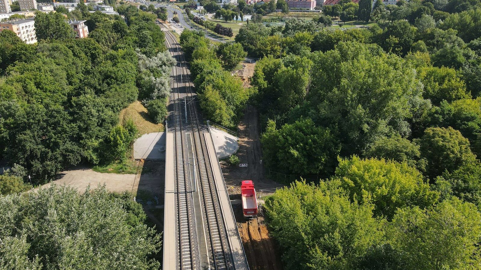 Galeria zdjęć z budowy drogi rowerowej wzdłuż trasy PST