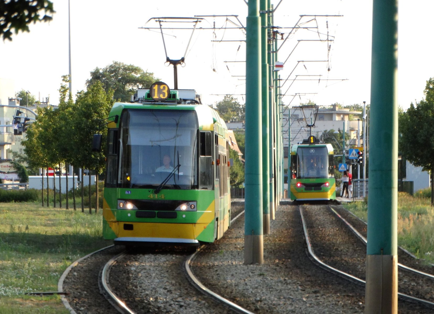 Tramwaje linii 1 i 13 - grafika artykułu