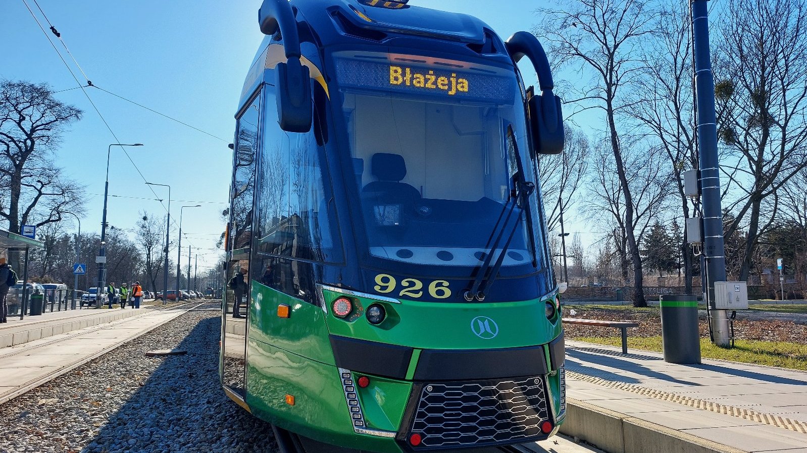 Galeria zdjęć z testów na trasie tramwajowej na Naramowice