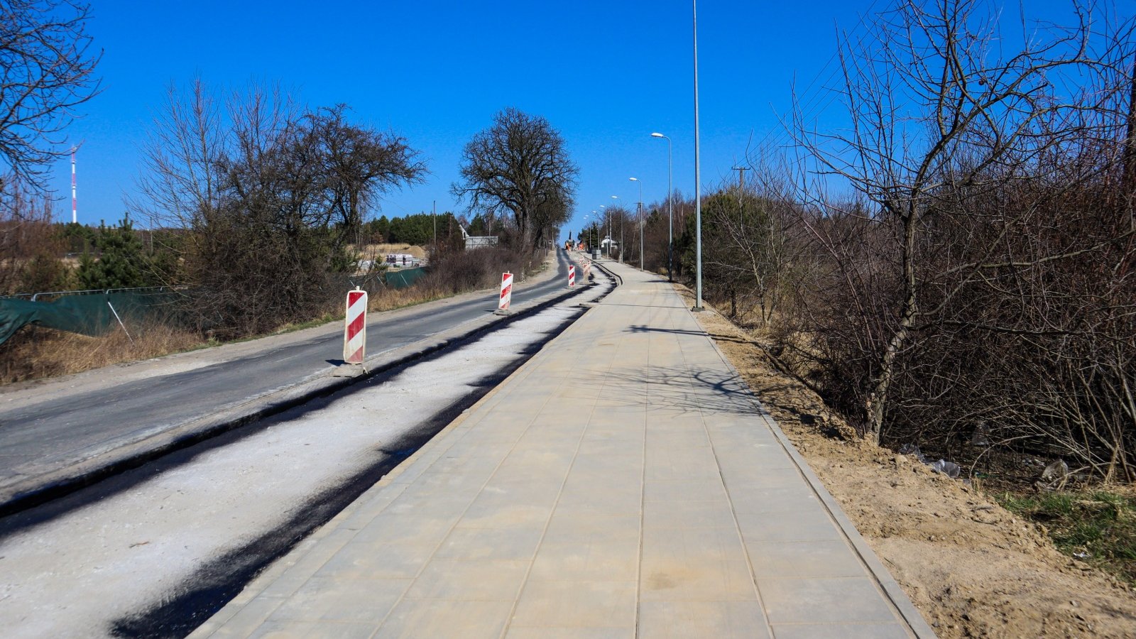 Galeria zdjęć z budowy chodnika przy ul. Morasko