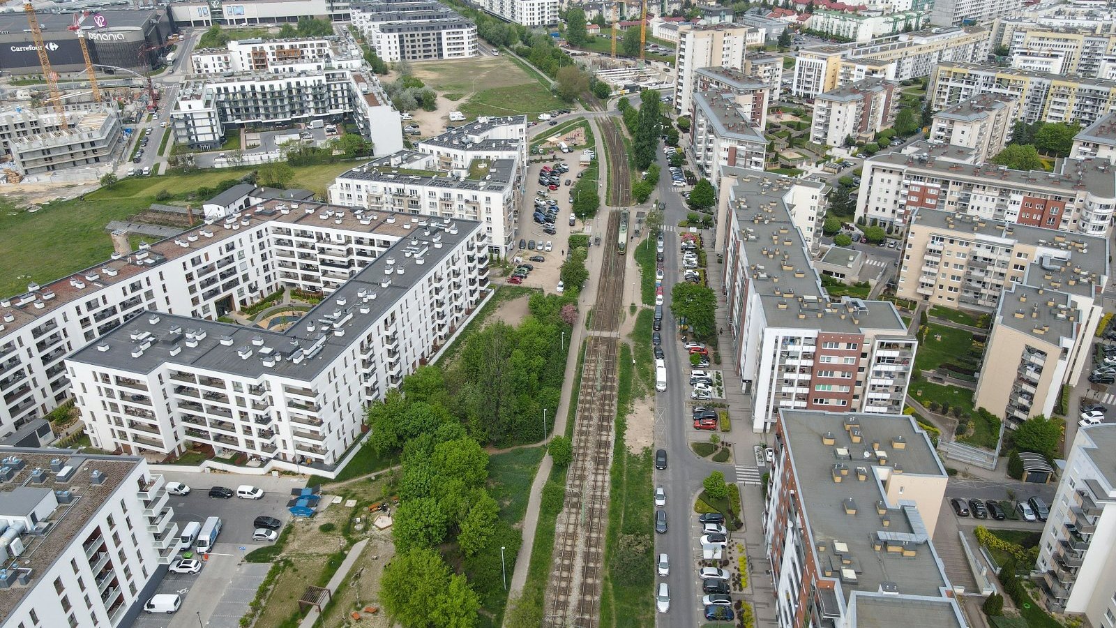 Galeria zdjęć pokazujacych tzw. trasę kórnicką z lotu ptaka