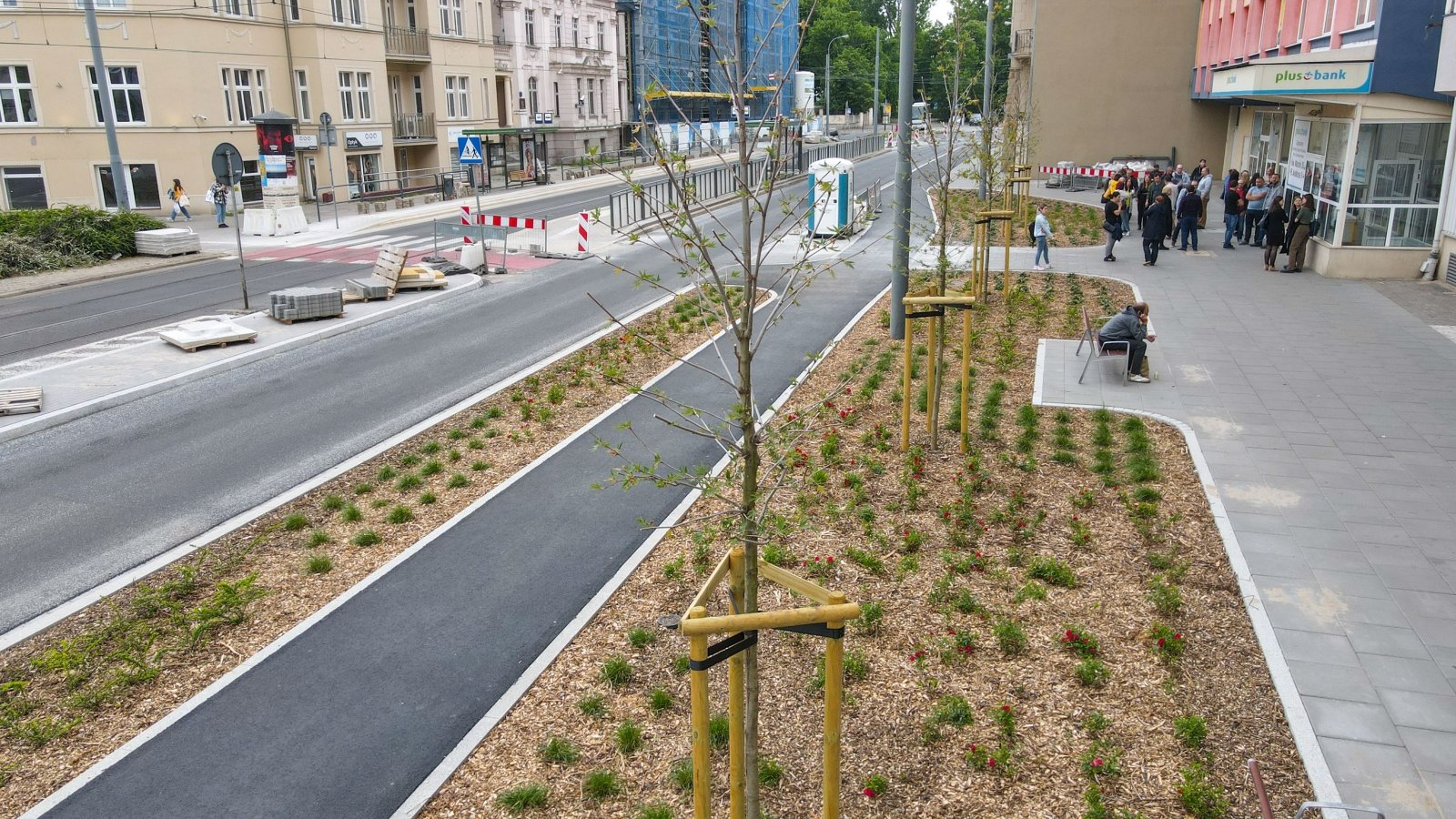 Galeria zdjęć drogi rowerowej i zieleni przy ul. Zwierzynieckiej