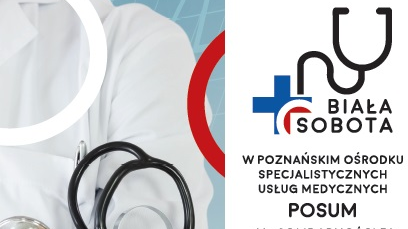 Na zdjęciu plakat z najważniejszymi informacjami dotyczącymi Białej Soboty