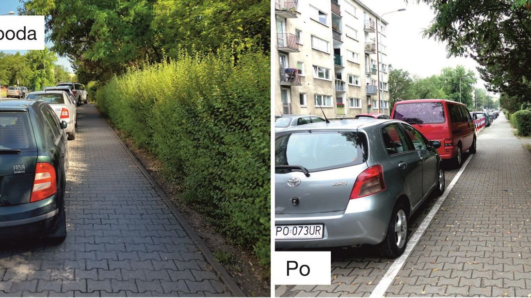 Zdjęcie porównawcze - po lewej przed, po prawej - po