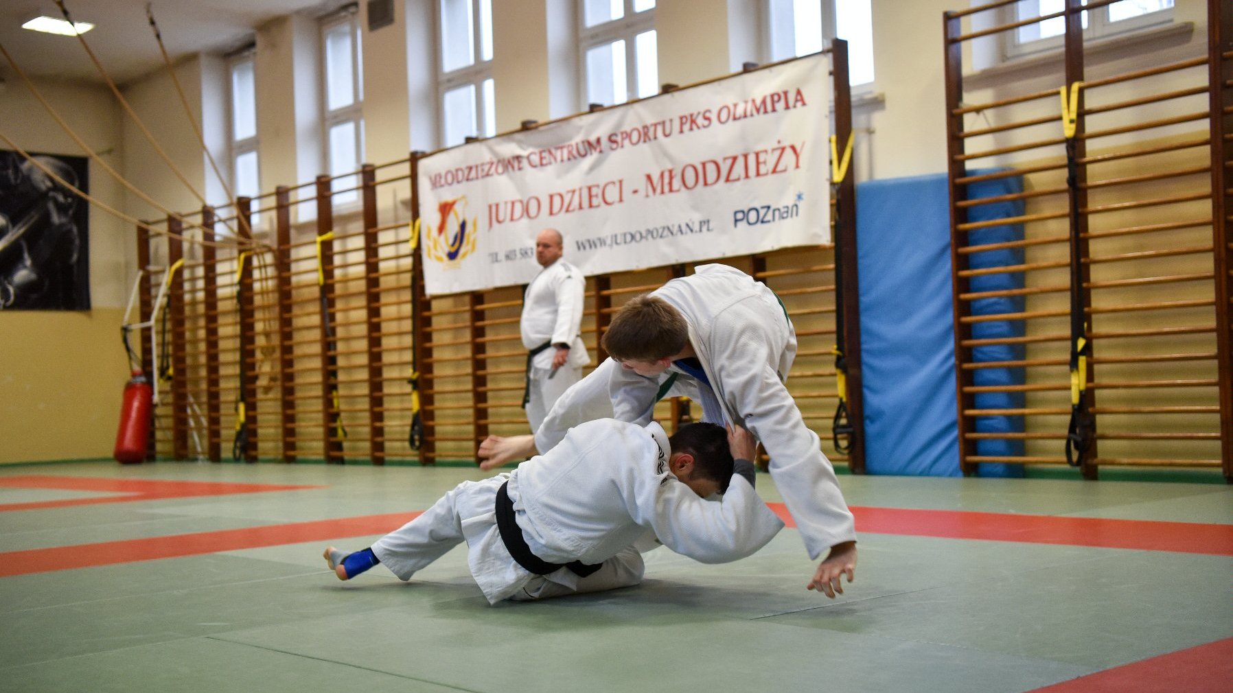 Na zdjeciu dwaj judocy podczas walki