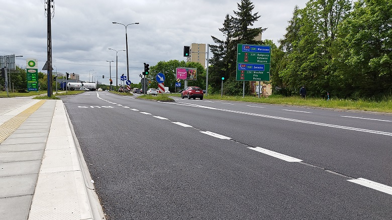 Galeria zdjęć z ul. Umultowskiej po remoncie nawierzchni