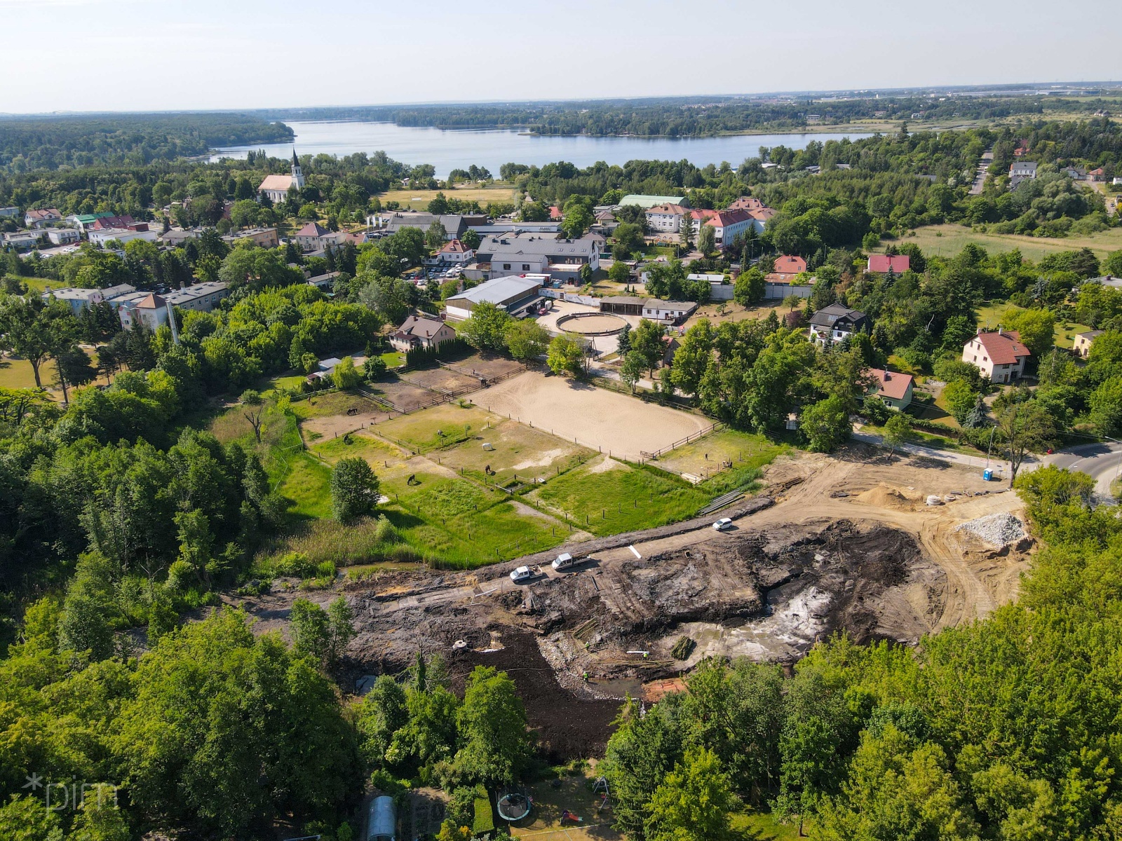 Galeria zdjęć z budowy zbiornika retencyjnego w Kiekrzu - grafika artykułu