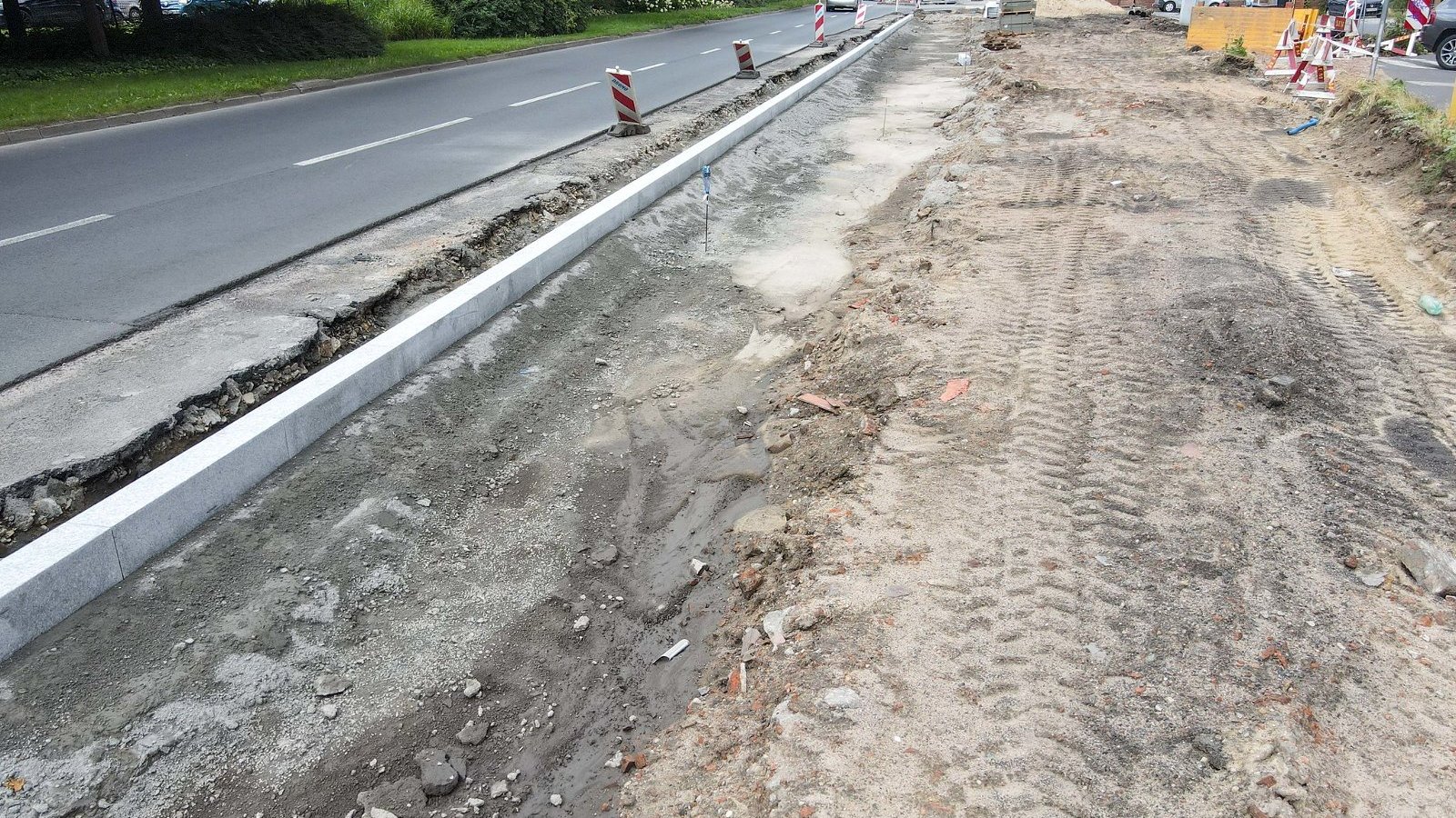 Galeria zdjęć z budowy drogi rowerowej