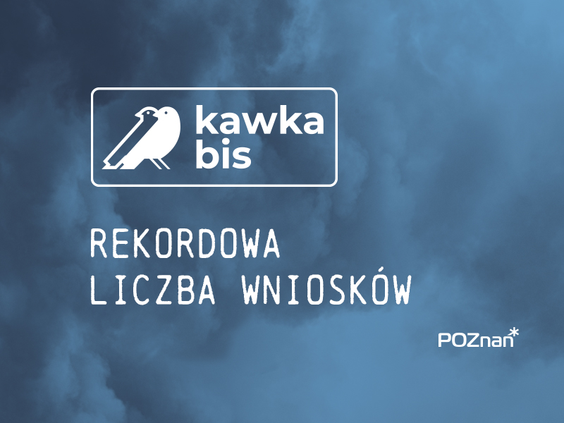 Grafika z granatowym tłem zadymionym, logiem programu z ptakami oraz hasłem: "rekordowa liczba wniosków" - grafika artykułu