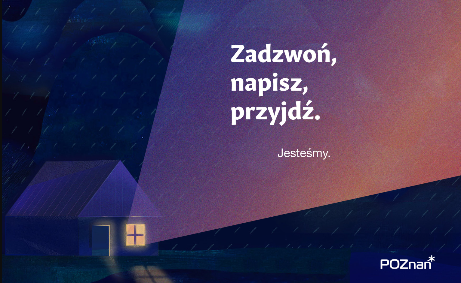 Grafika z ryzunkiem domu i napisem: zadzwoń, napisz, przyjdź - jesteśmy - grafika artykułu