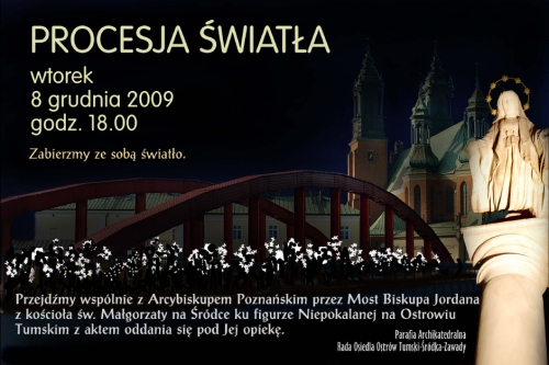 Plakat Procesja Światła