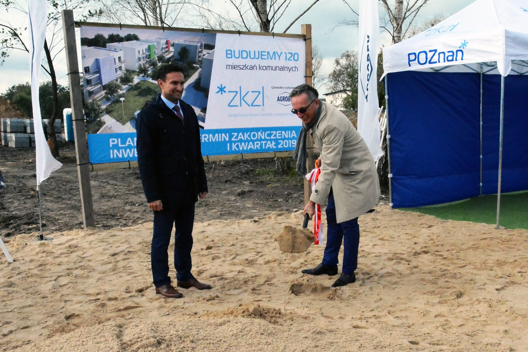 Oficjalne rozpoczęcie budowy mieszkań komunalnych przy ul. Biskupińskiej - grafika artykułu