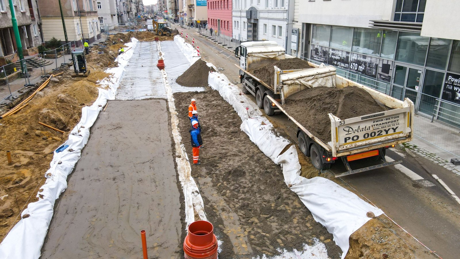 Prace na ul. Wierzbięcice