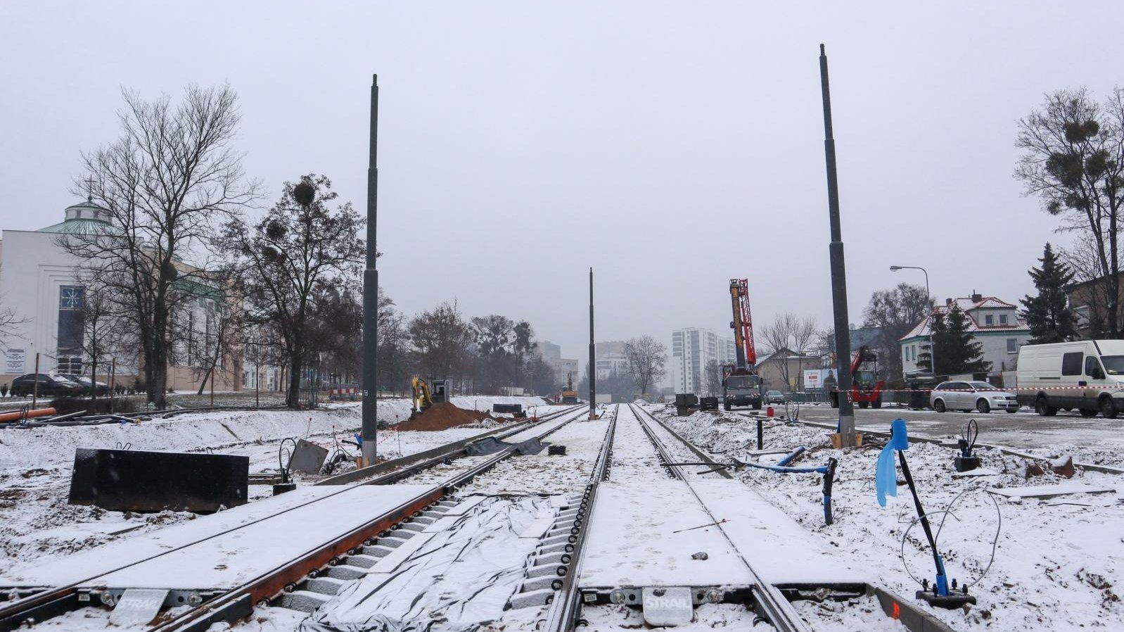 Galeria zdjęć z budowy trasy tramwajowej na Naramowice