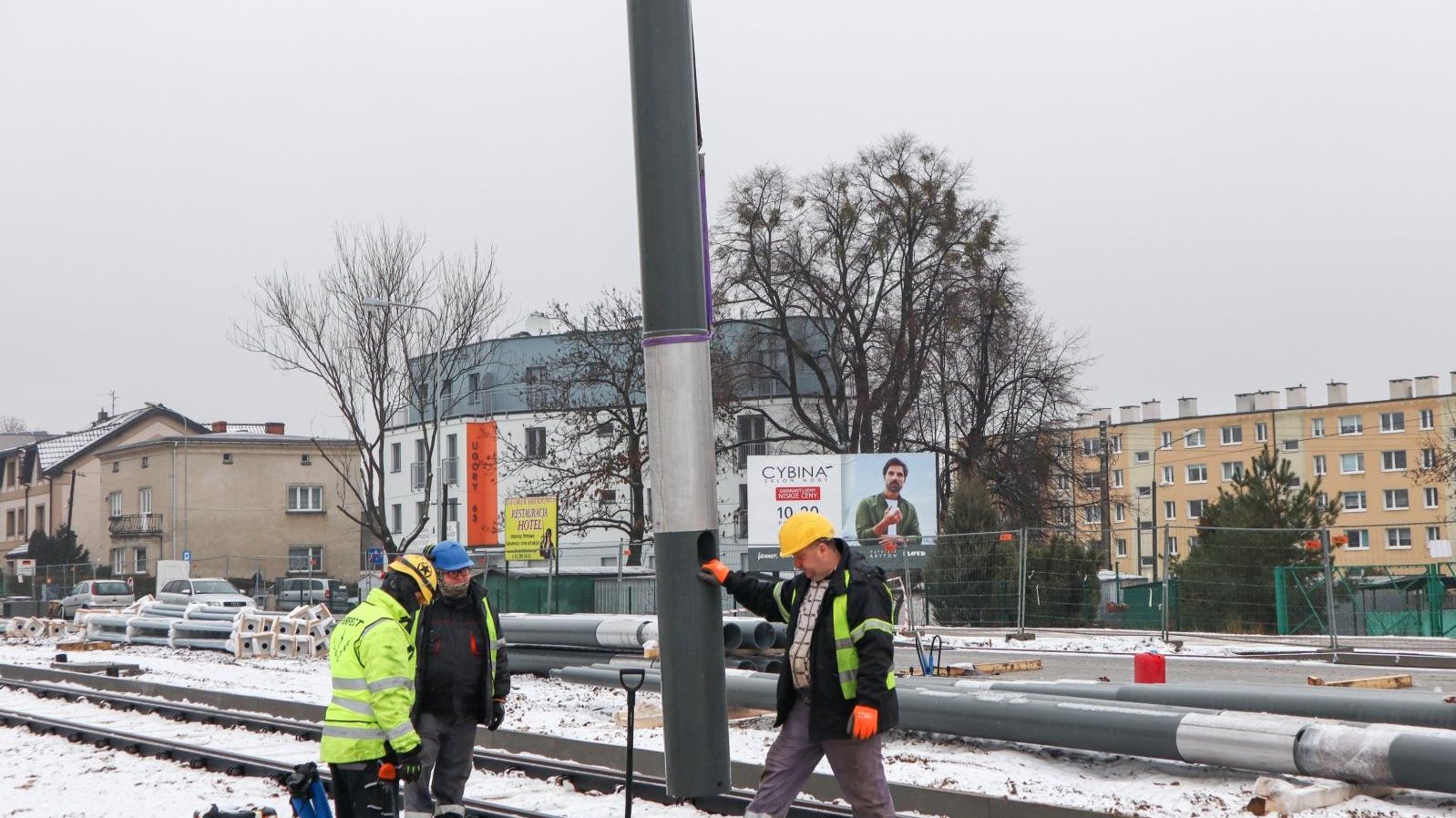 Galeria zdjęć z budowy trasy tramwajowej na Naramowice