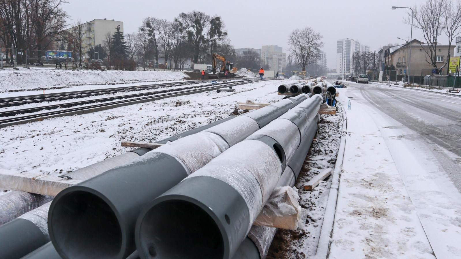 Galeria zdjęć z budowy trasy tramwajowej na Naramowice