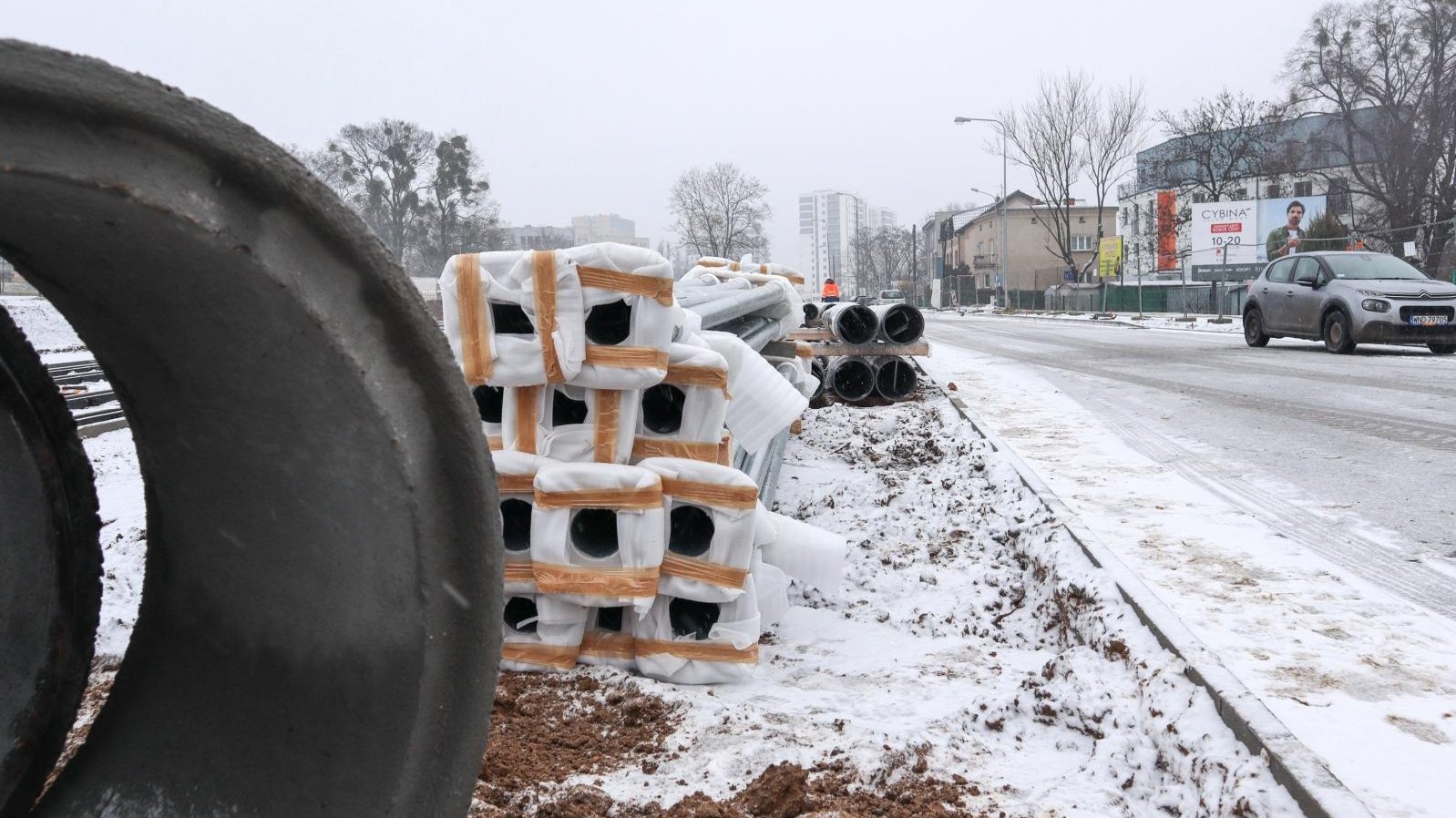 Galeria zdjęć z budowy trasy tramwajowej na Naramowice