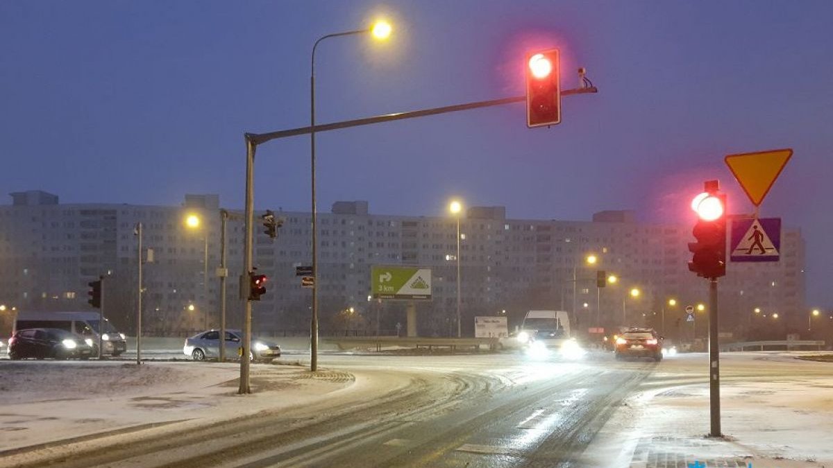 Ulica po przejechaniu pługopiaskarki