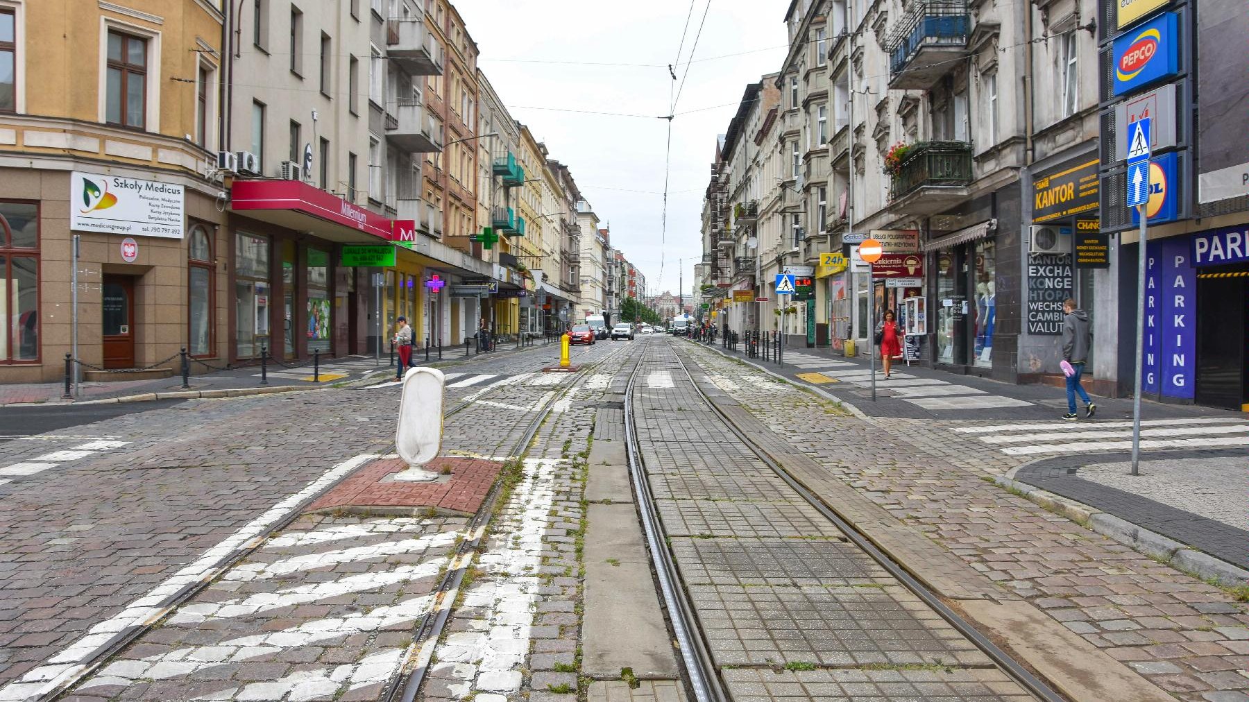 Galeria zdjęć pokazująca obecny stan ul. Św. Marcin i Al. Marcinkowskiego