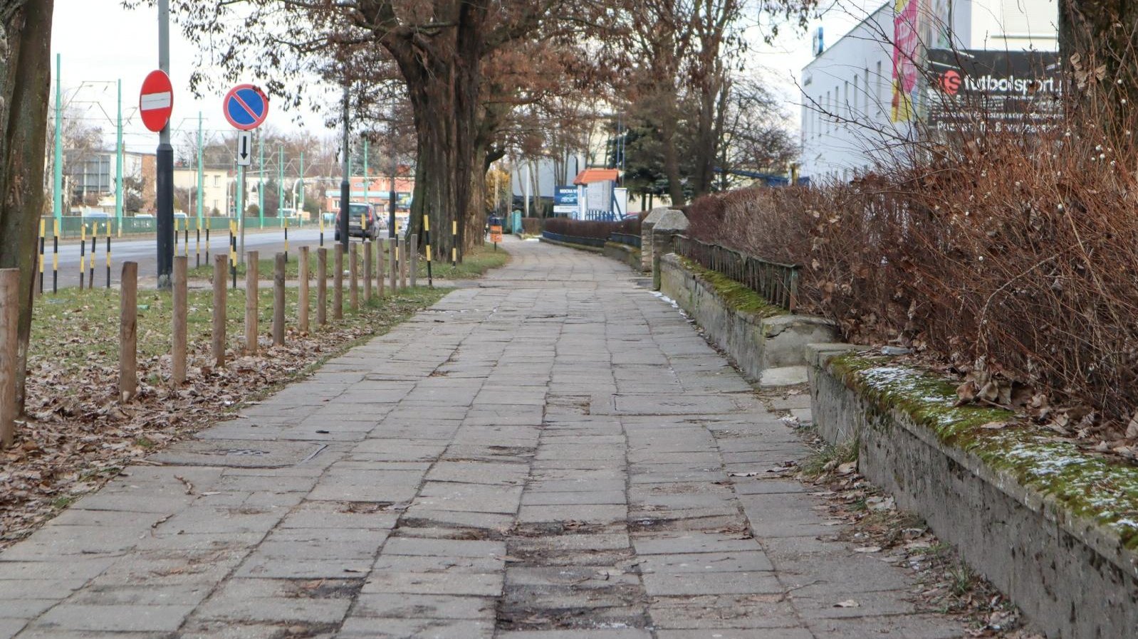 Galeria zdjęć pokazujących obecny stan drogi rowerowej